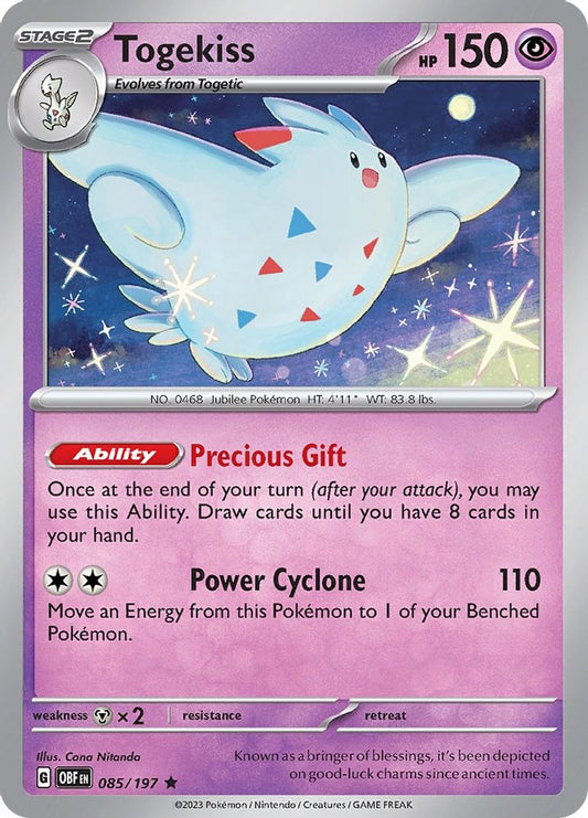 Togekiss 085  - Holofoil SV03 Obsidian Flames - Rare