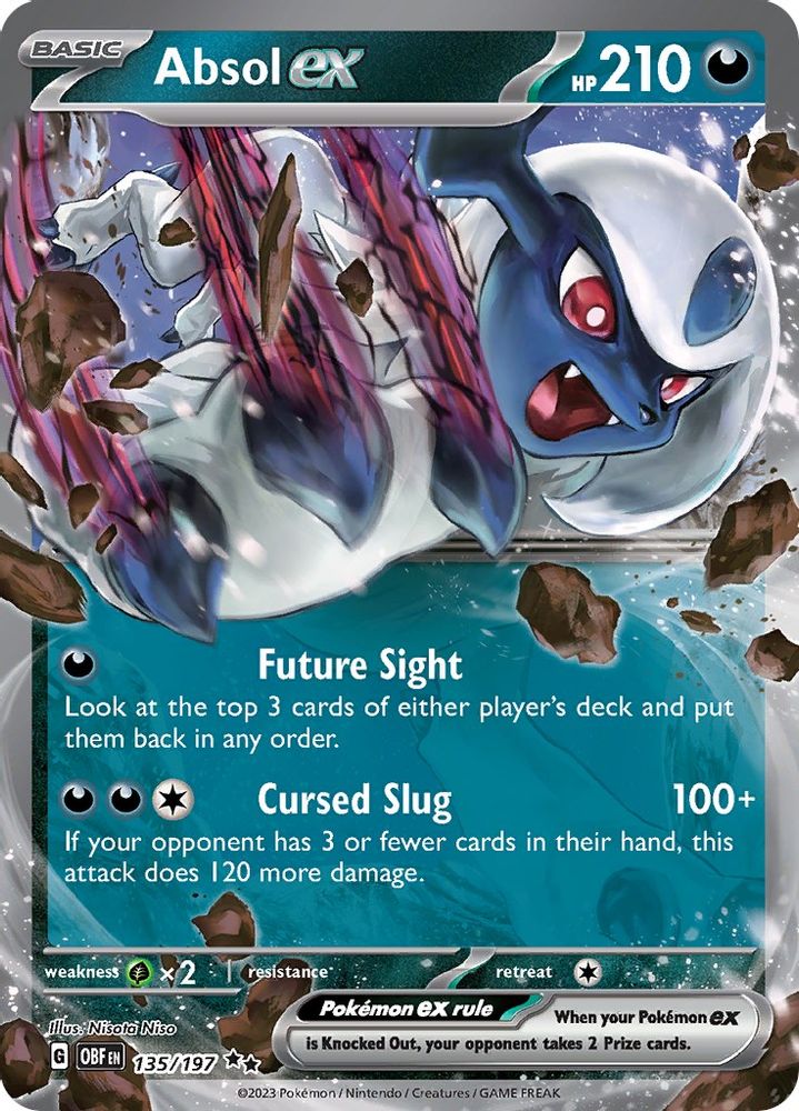 Absol ex 135/197  - Holofoil SV03 Obsidian Flames - Double Rare