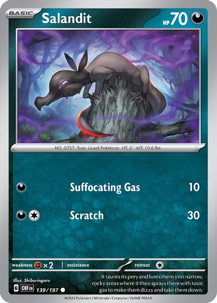 Salandit 139  SV03 Obsidian Flames - Common