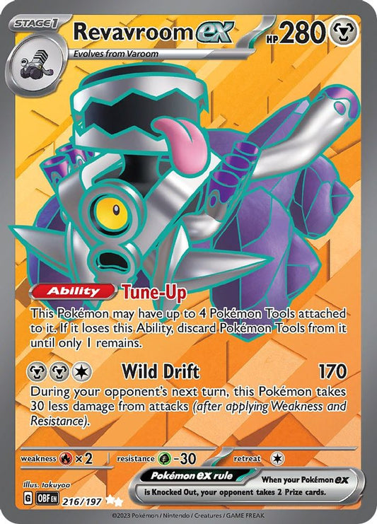 Revavroom ex 216/197  - Holofoil SV03 Obsidian Flames - Ultra Rare