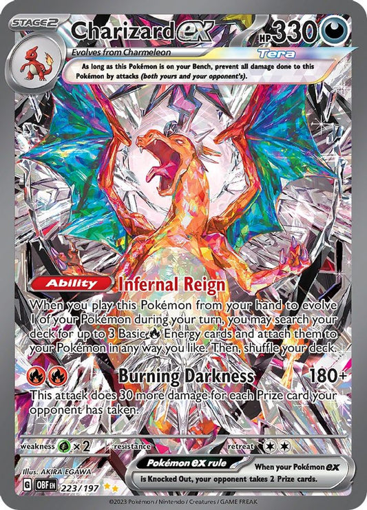 Charizard ex 223/197  - Holofoil SV03 Obsidian Flames - Special Illustration Rare