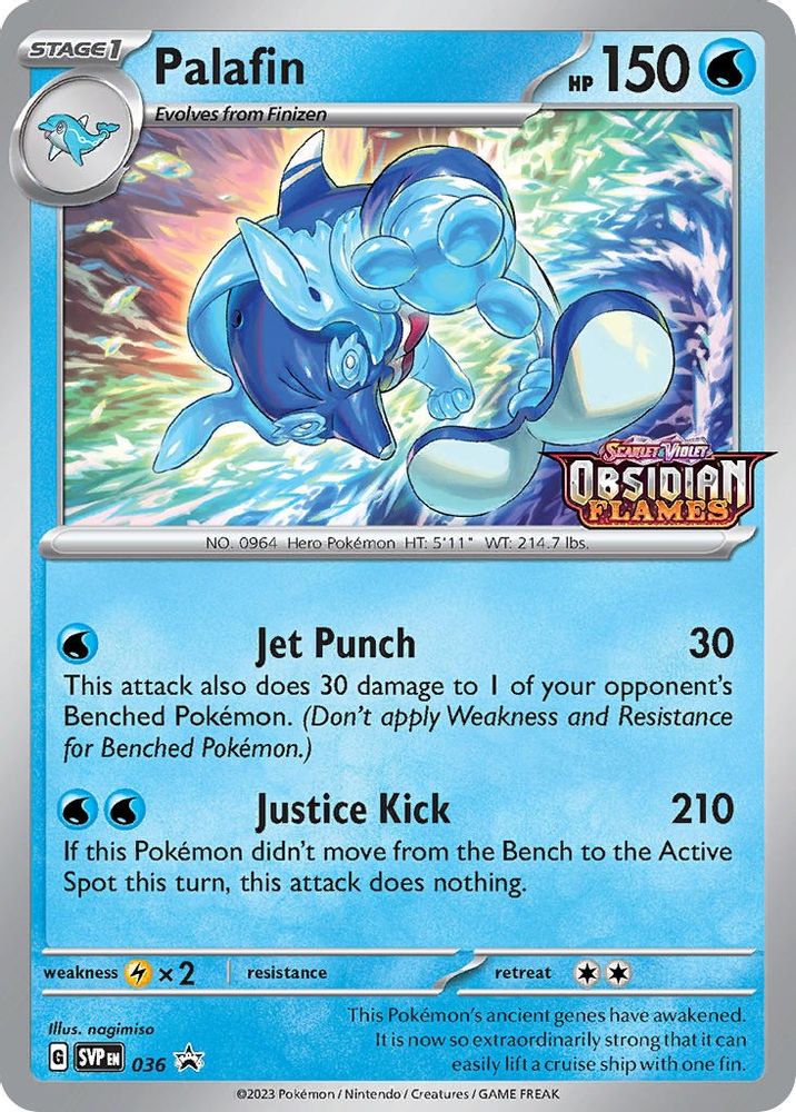 Palafin (Prerelease) 036  - Holofoil SV Scarlet & Violet Promo Cards - Promo