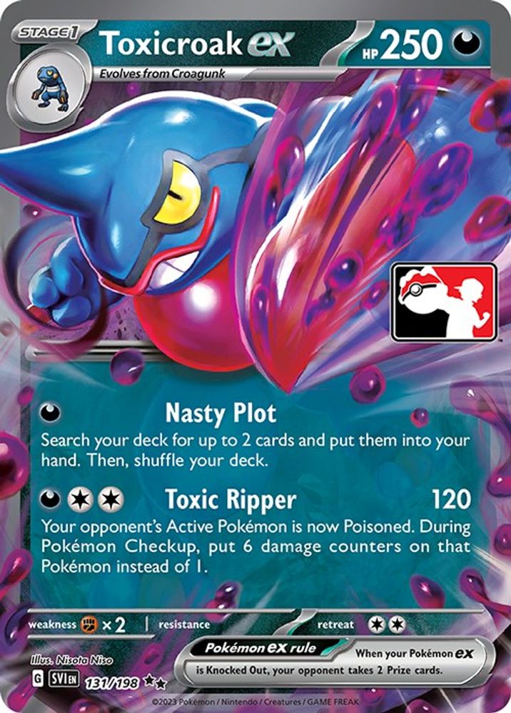 Toxicroak ex  - Holofoil Prize Pack Series Cards - Double Rare