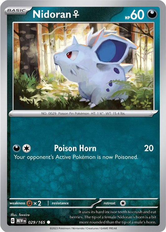Nidoran F 029  SV Scarlet & Violet 151 - Common