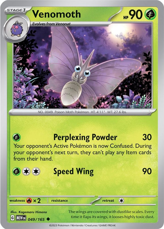 Venomoth 049  SV Scarlet & Violet 151 - Uncommon