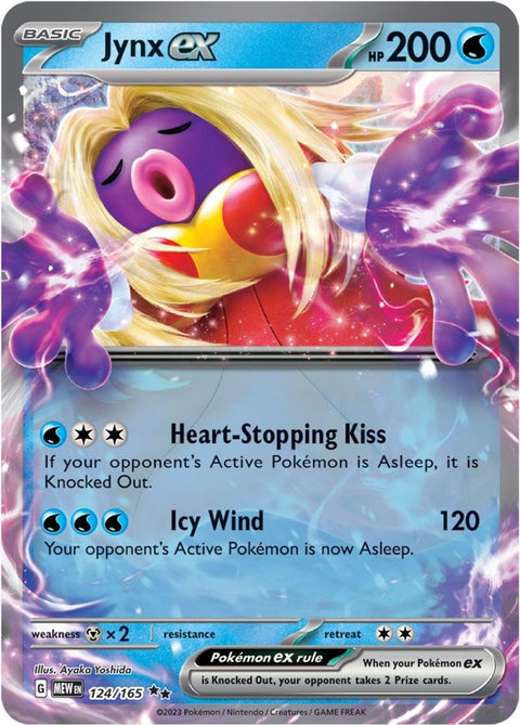 Jynx ex 124/165  - Holofoil SV Scarlet & Violet 151 - Double Rare