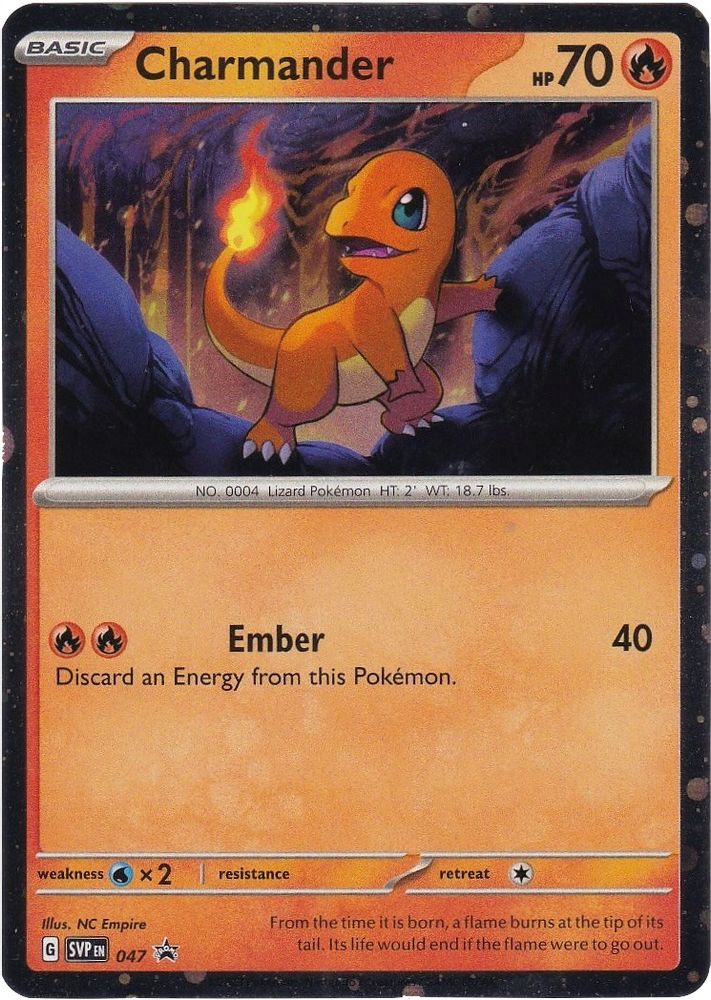 Charmander (Cosmos Holo) 047  - Holofoil SV Scarlet & Violet Promo Cards - Promo