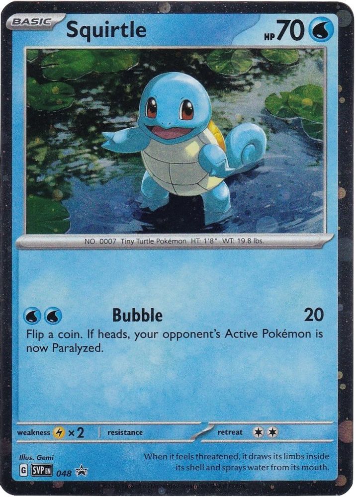 Squirtle (Cosmos Holo) 048  - Holofoil SV Scarlet & Violet Promo Cards - Promo