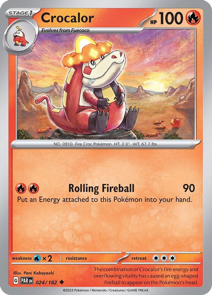 Crocalor 024  SV04 Paradox Rift - Uncommon