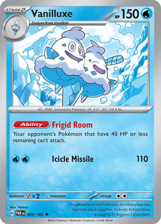 Vanilluxe 045  SV04 Paradox Rift - Uncommon