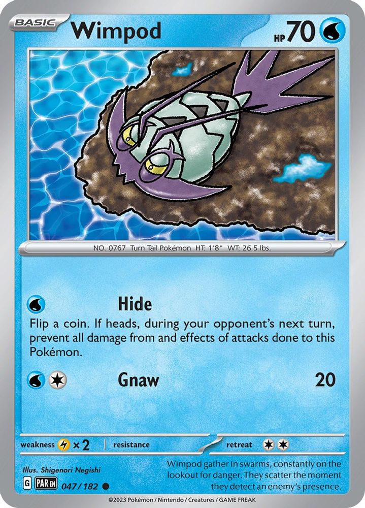 Wimpod 047/182  - Reverse Holofoil SV04 Paradox Rift - Common