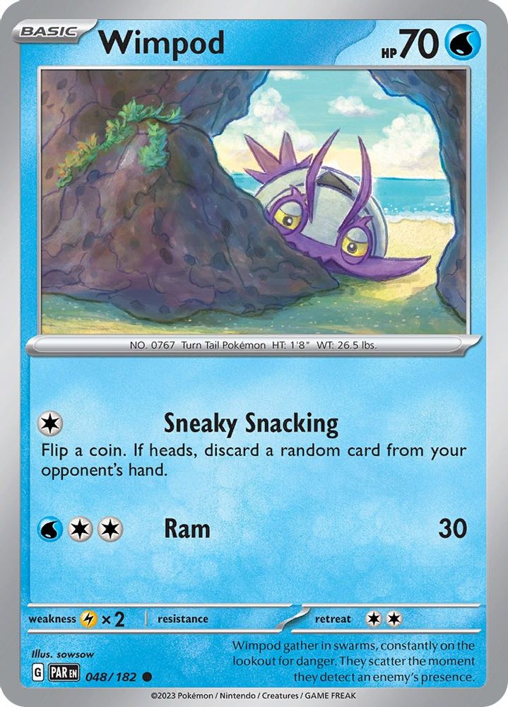 Wimpod 048/182  - Reverse Holofoil SV04 Paradox Rift - Common