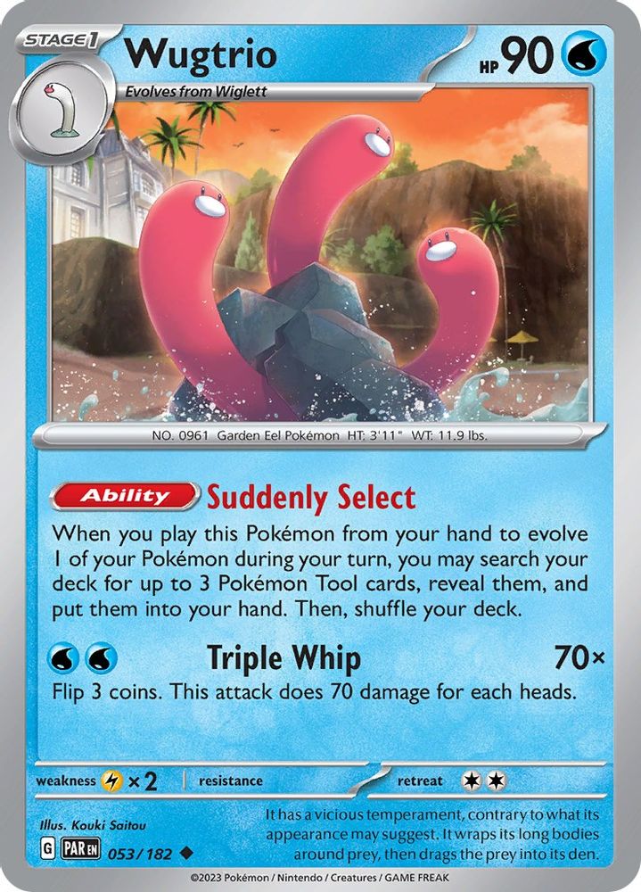 Wugtrio 053  SV04 Paradox Rift - Uncommon