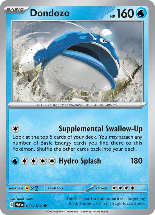 Dondozo 055  - Reverse Holofoil SV04 Paradox Rift - Uncommon