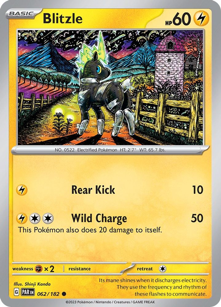 Blitzle 062/182  SV04 Paradox Rift - Common