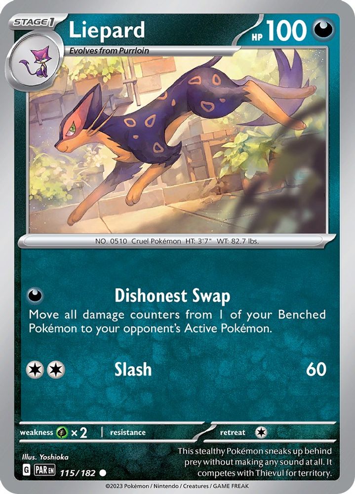 Liepard 115  SV04 Paradox Rift - Common