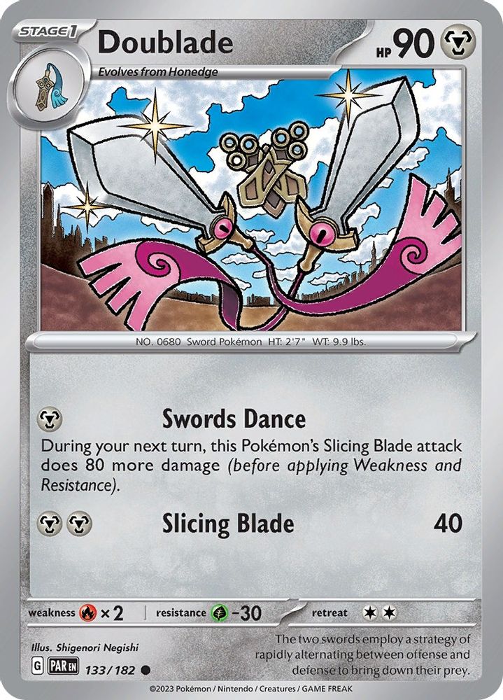 Doublade 133/182  SV04 Paradox Rift - Common