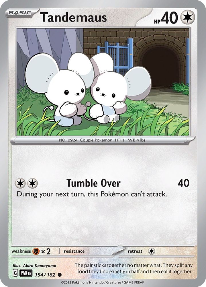 Tandemaus 154/182  - Reverse Holofoil SV04 Paradox Rift - Common