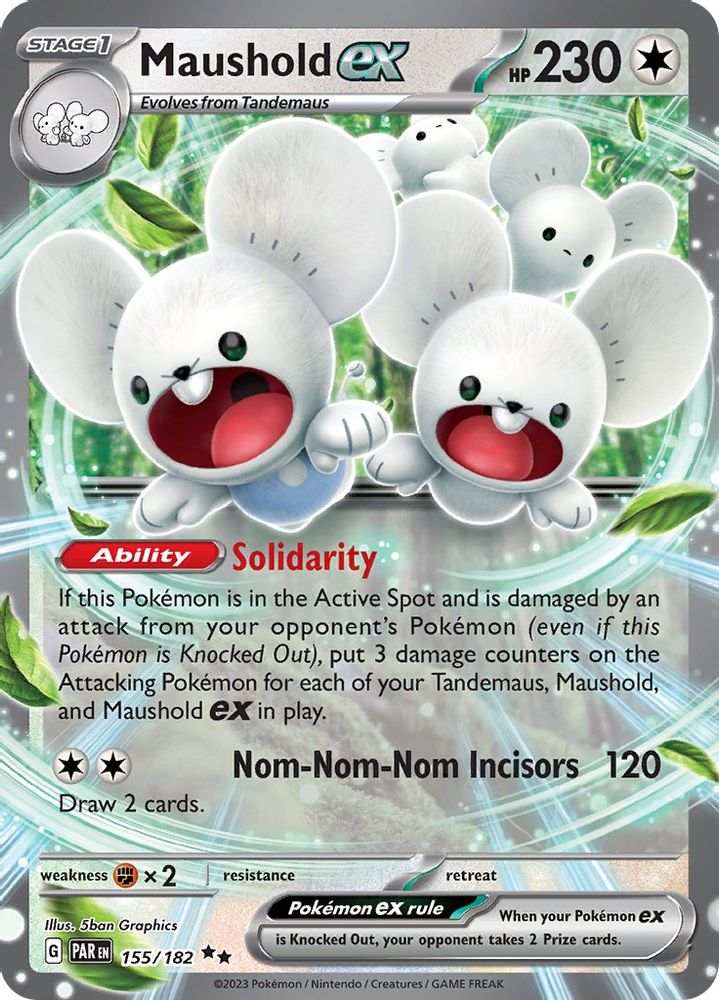 Maushold ex 155  - Holofoil SV04 Paradox Rift - Double Rare