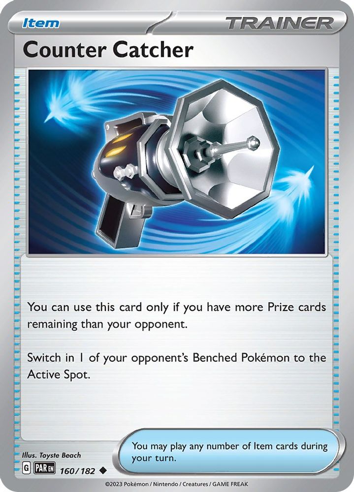 Counter Catcher 160  - Reverse Holofoil SV04 Paradox Rift - Uncommon