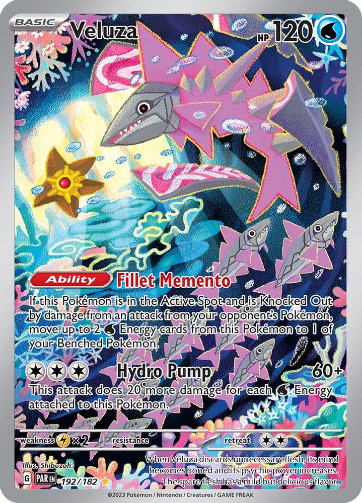 Veluza 192/182  - Holofoil SV04 Paradox Rift - Illustration Rare