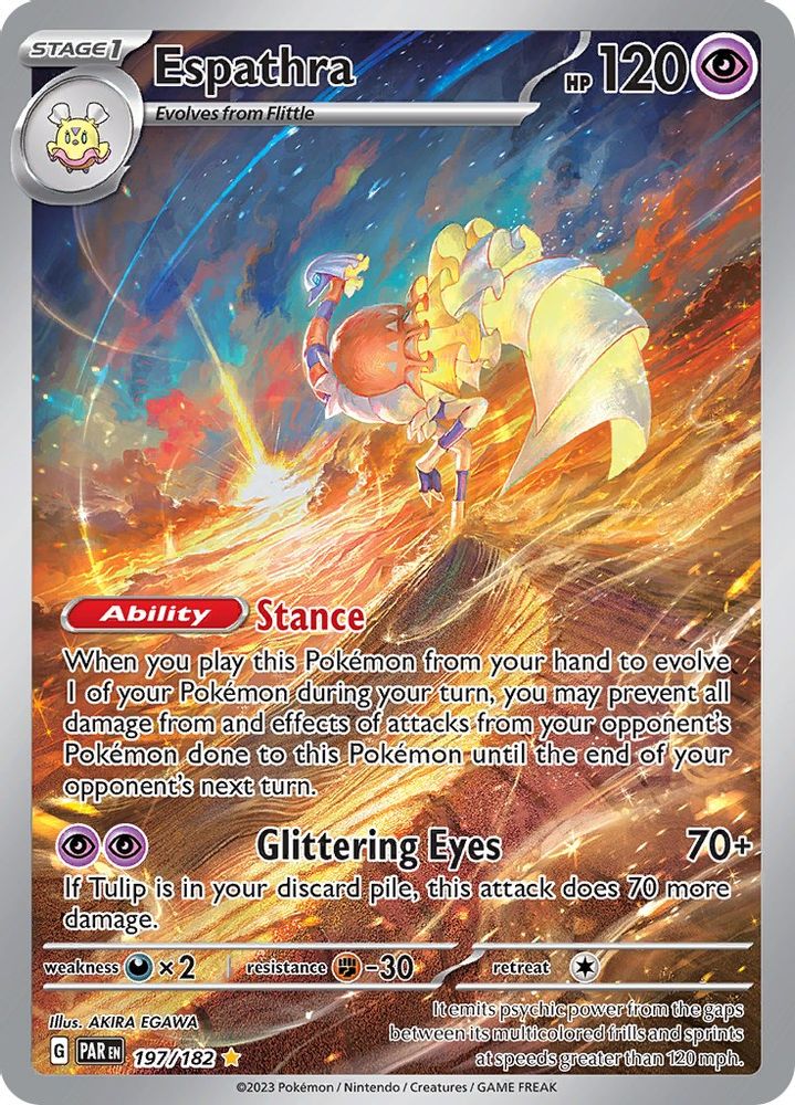 Espathra 197/182  - Holofoil SV04 Paradox Rift - Illustration Rare