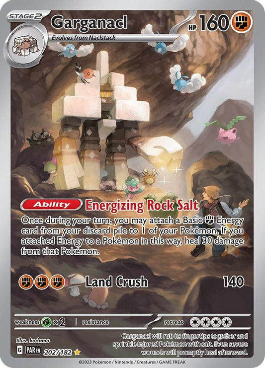 Garganacl 202/182  - Holofoil SV04 Paradox Rift - Illustration Rare