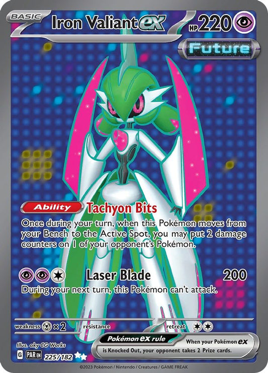 Iron Valiant ex 225/182  - Holofoil SV04 Paradox Rift - Ultra Rare