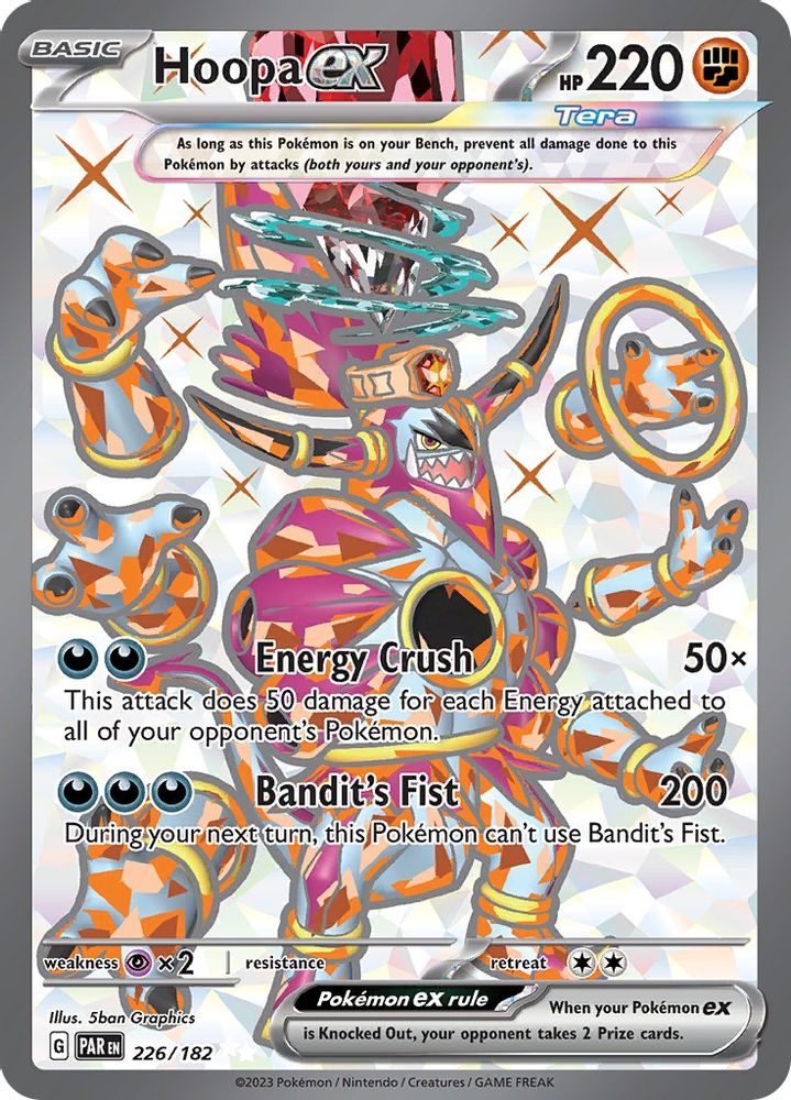 Hoopa ex 226/182  - Holofoil SV04 Paradox Rift - Ultra Rare