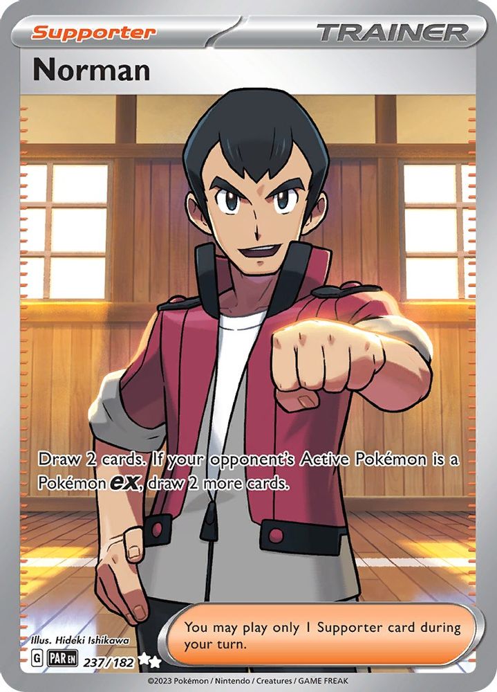 Norman 237/182  - Holofoil SV04 Paradox Rift - Ultra Rare