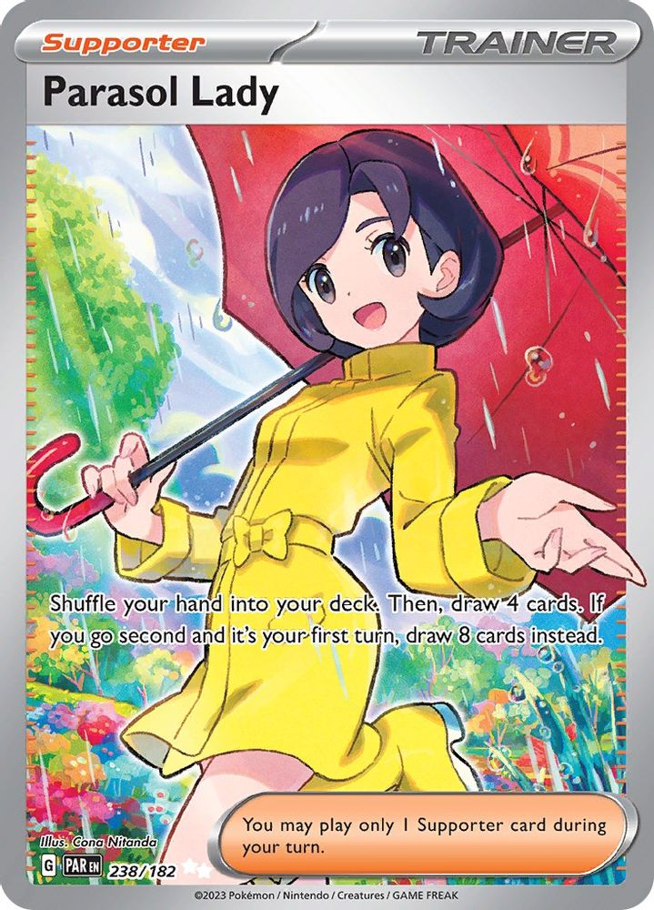 Parasol Lady 238/182  - Holofoil SV04 Paradox Rift - Ultra Rare