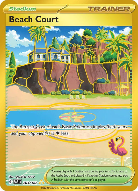 Beach Court 263/182  - Holofoil SV04 Paradox Rift - Hyper Rare