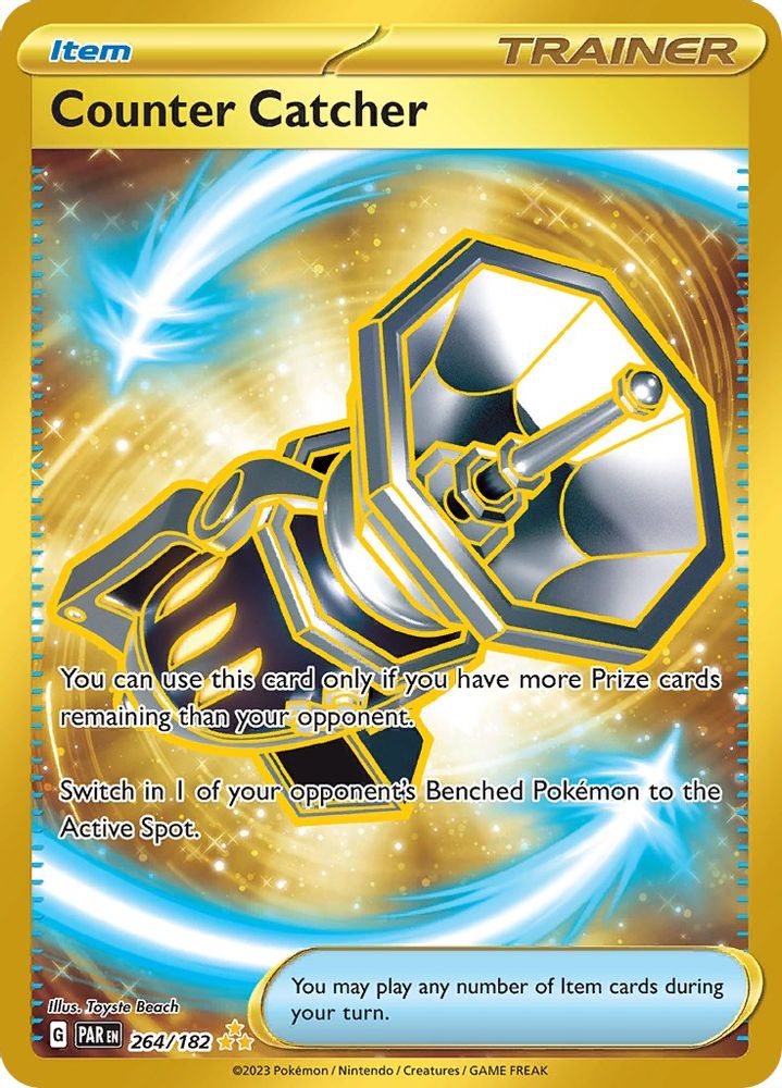 Counter Catcher 264/182  - Holofoil SV04 Paradox Rift - Hyper Rare