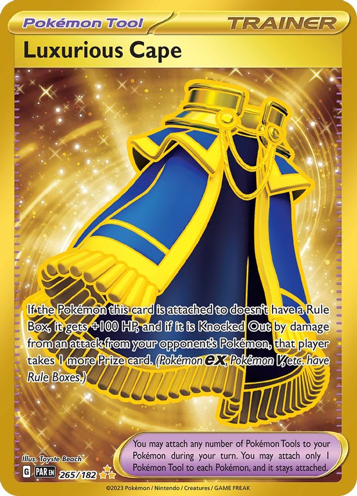 Luxurious Cape 265/182  - Holofoil SV04 Paradox Rift - Hyper Rare
