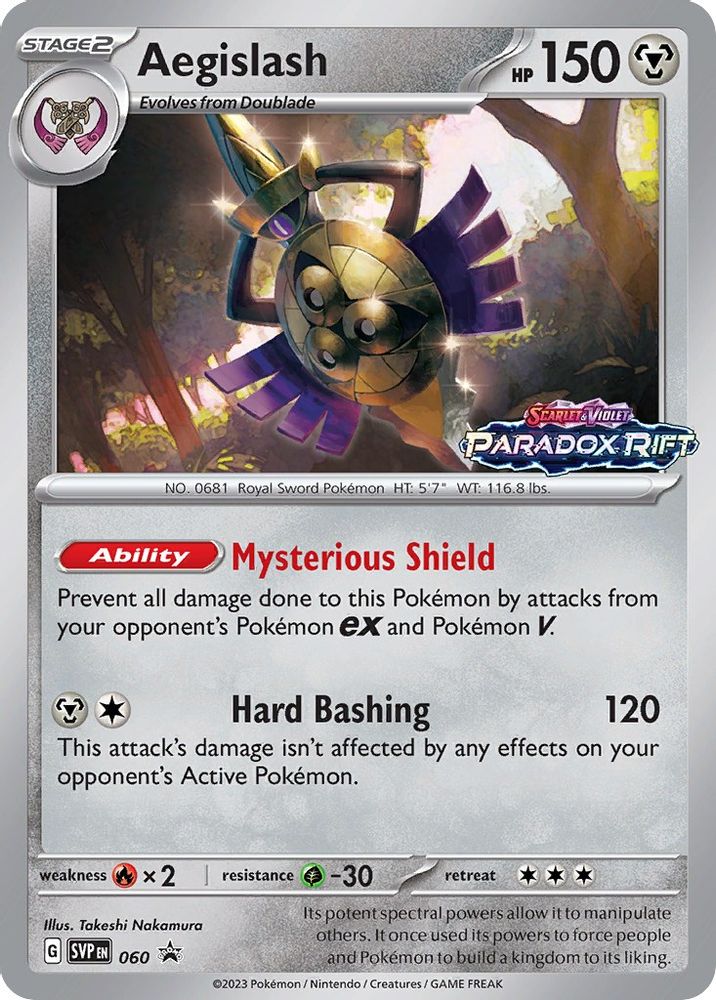 Aegislash (Prerelease) 060  - Holofoil SV Scarlet & Violet Promo Cards - Promo