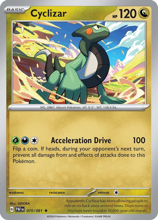 Cyclizar 070/091  - Reverse Holofoil SV Paldean Fates - Rare