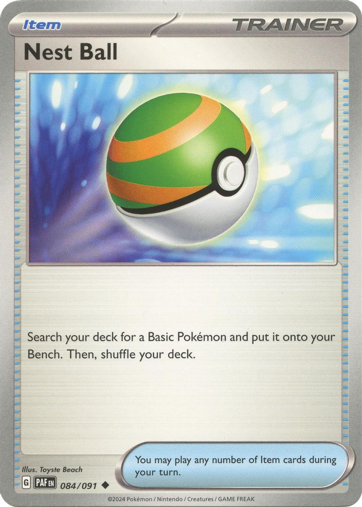 Nest Ball 084  - Reverse Holofoil SV Paldean Fates - Uncommon