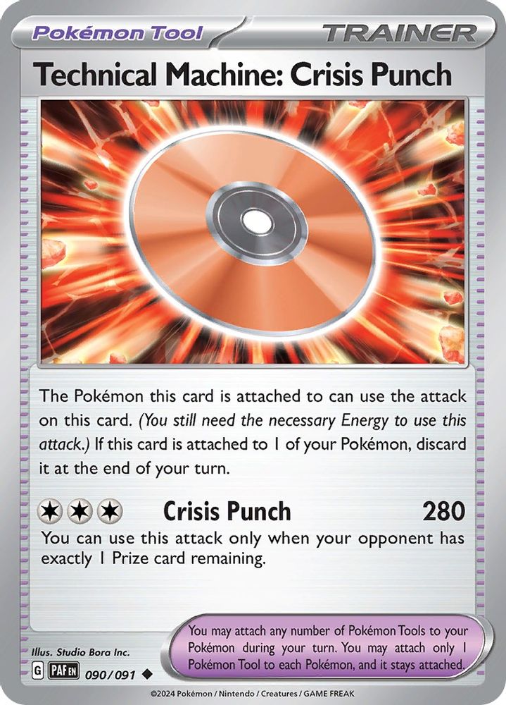 Technical Machine: Crisis Punch 090  SV Paldean Fates - Uncommon