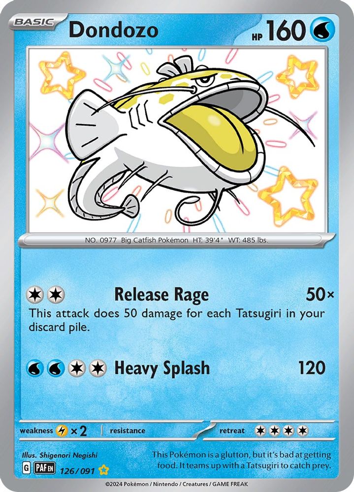 Dondozo 126  - Holofoil SV Paldean Fates - Shiny Rare