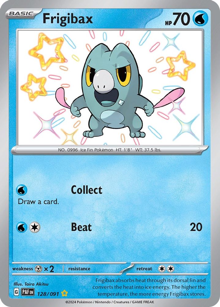 Frigibax 128/091  - Holofoil SV Paldean Fates - Shiny Rare