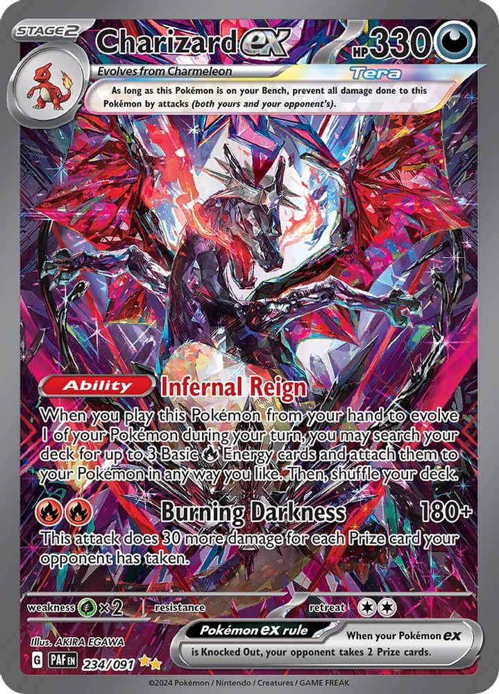 Charizard ex 234/091  - Holofoil SV Paldean Fates - Special Illustration Rare