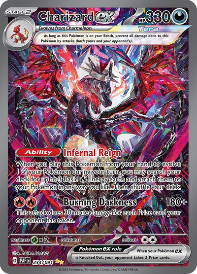 Charizard ex 234/091 - Holofoil SV Paldean Fates - Special Illustration Rare