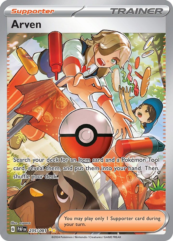 Arven 235  - Holofoil SV Paldean Fates - Special Illustration Rare