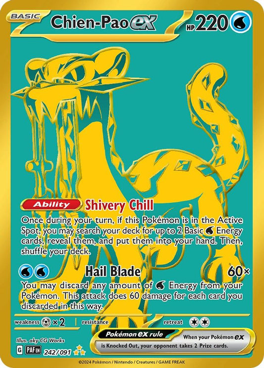 Chien-Pao ex 242  - Holofoil SV Paldean Fates - Hyper Rare