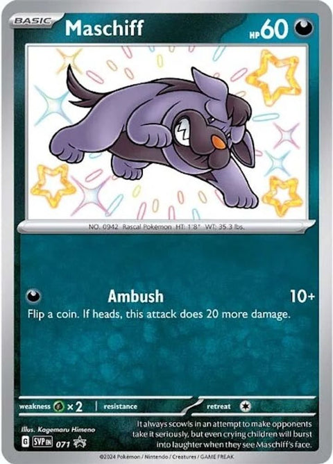 Maschiff 071  - Holofoil SV Scarlet & Violet Promo Cards - Promo
