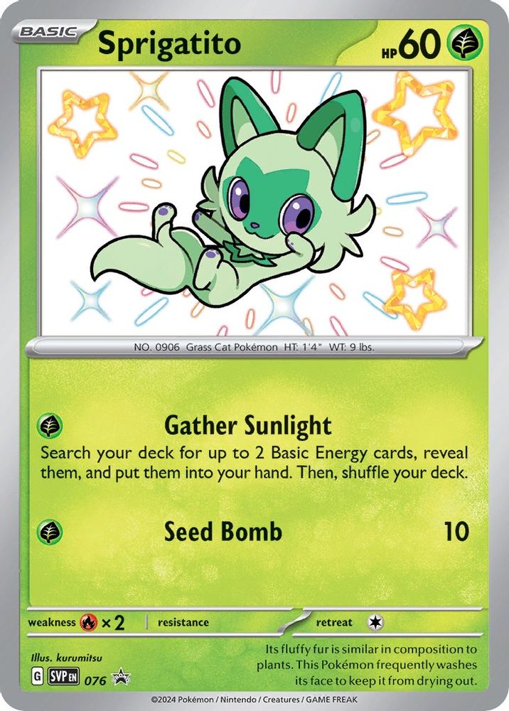 Sprigatito 076  - Holofoil SV Scarlet & Violet Promo Cards - Promo