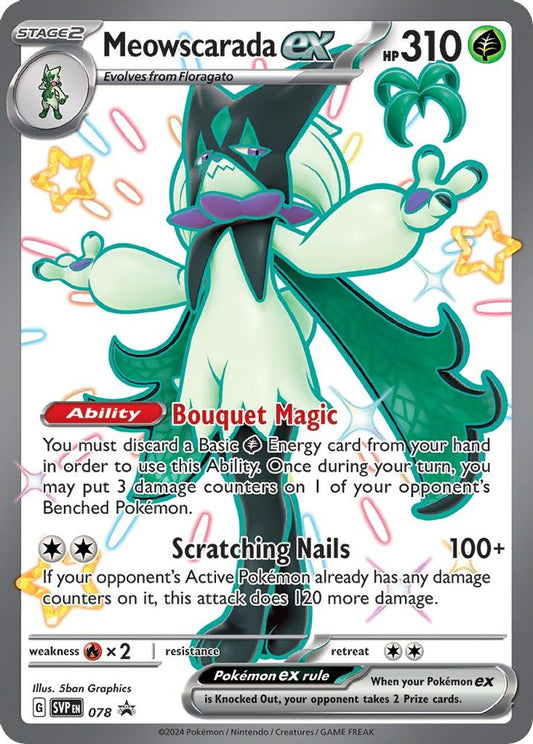 Meowscarada ex 078  - Holofoil SV Scarlet & Violet Promo Cards - Promo