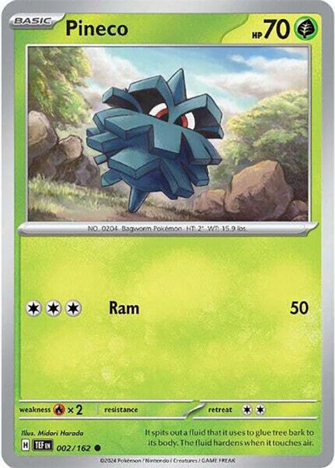 Pineco 002  - Reverse Holofoil SV05 Temporal Forces - Common