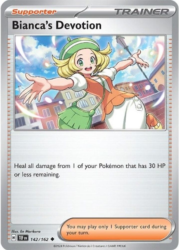 Bianca's Devotion 142/162  - Reverse Holofoil SV05 Temporal Forces - Uncommon