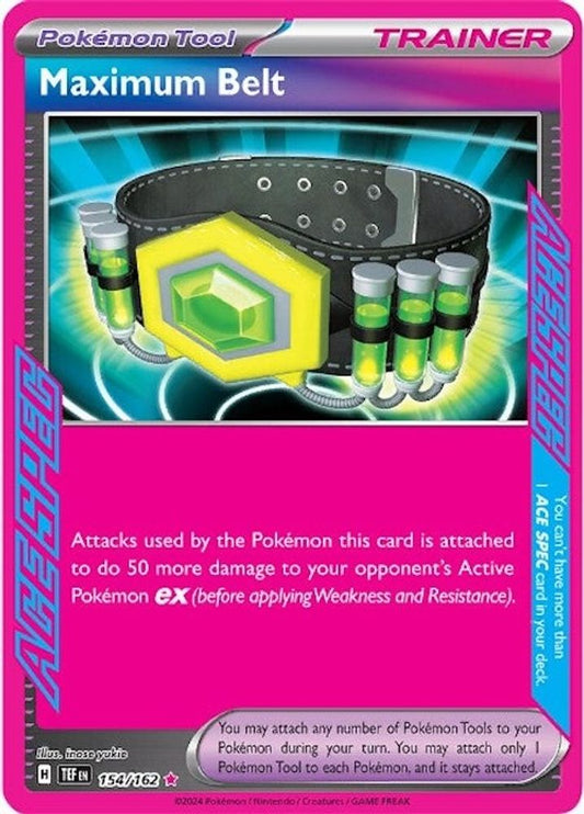 Maximum Belt 154  - Holofoil SV05 Temporal Forces - ACE SPEC Rare